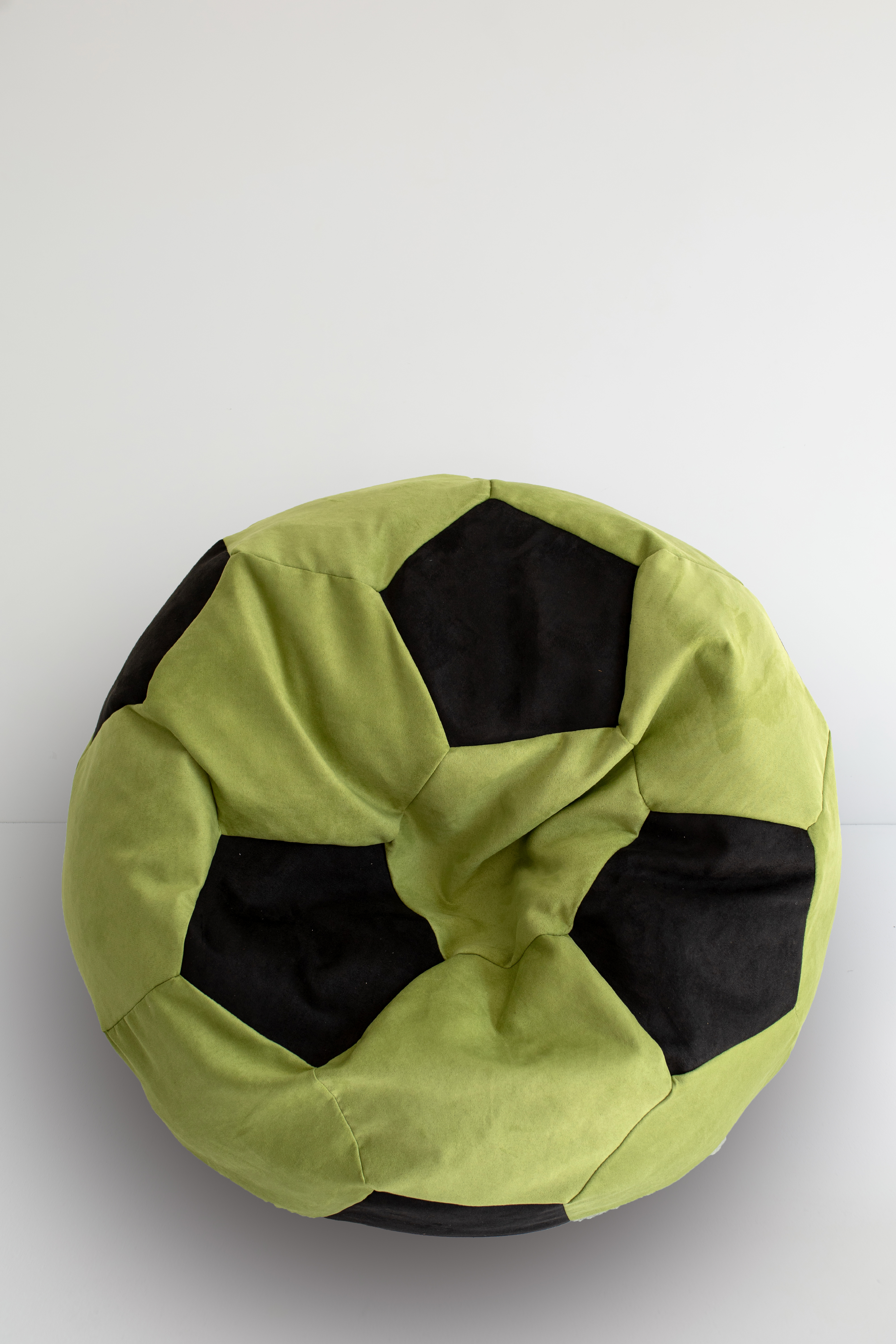 Крісло - м'яч Нобук зелен+чорн